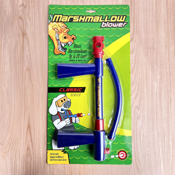 Marshmallow Blower Shooter Blows Shoots Up To 20 Feet Indoor Fun Toy New SEALED - Picture 1 of 4